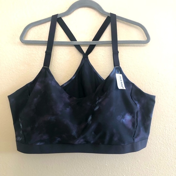 Old Navy PowerSoft Adjustable-Strap Medium Support Racerback Sports Bra Size 4X - Picture 1 of 10